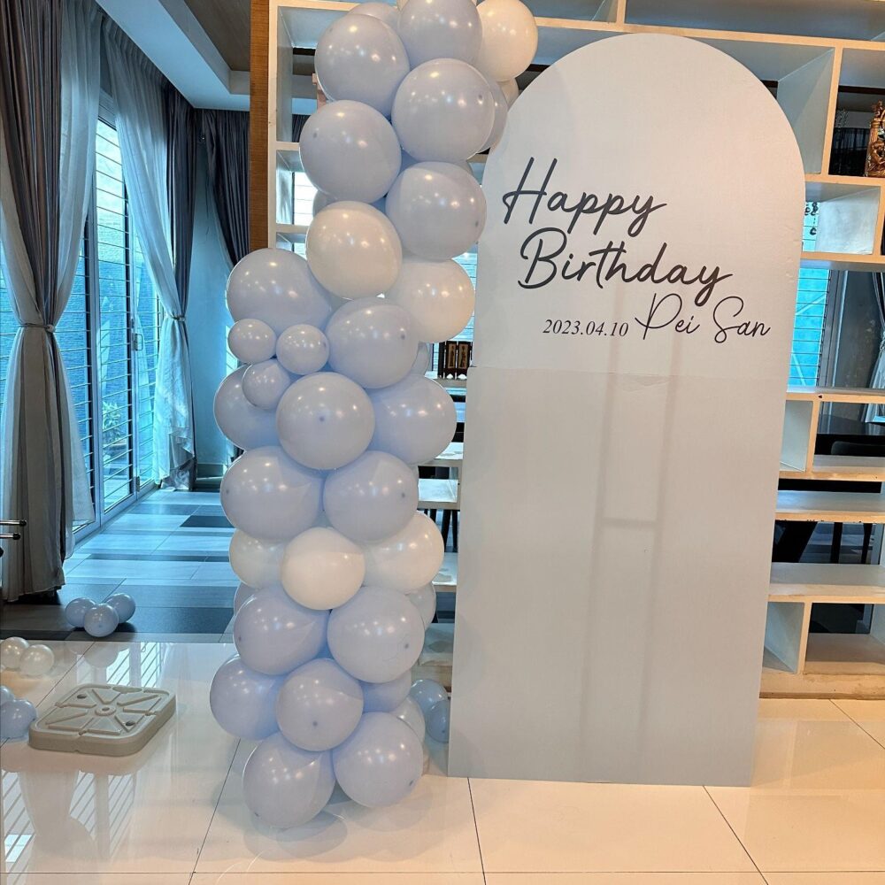 仪式感从色彩开始 · 清新淡蓝系庆生布置