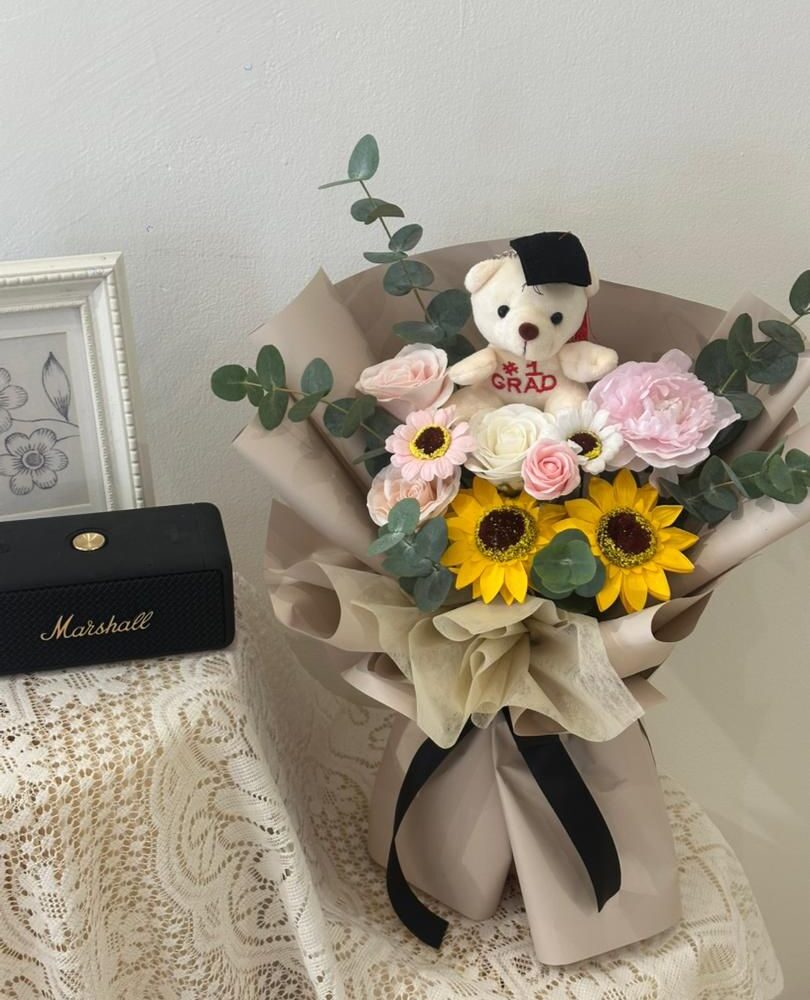 晴空祝语 · 毕业向日葵花艺花束