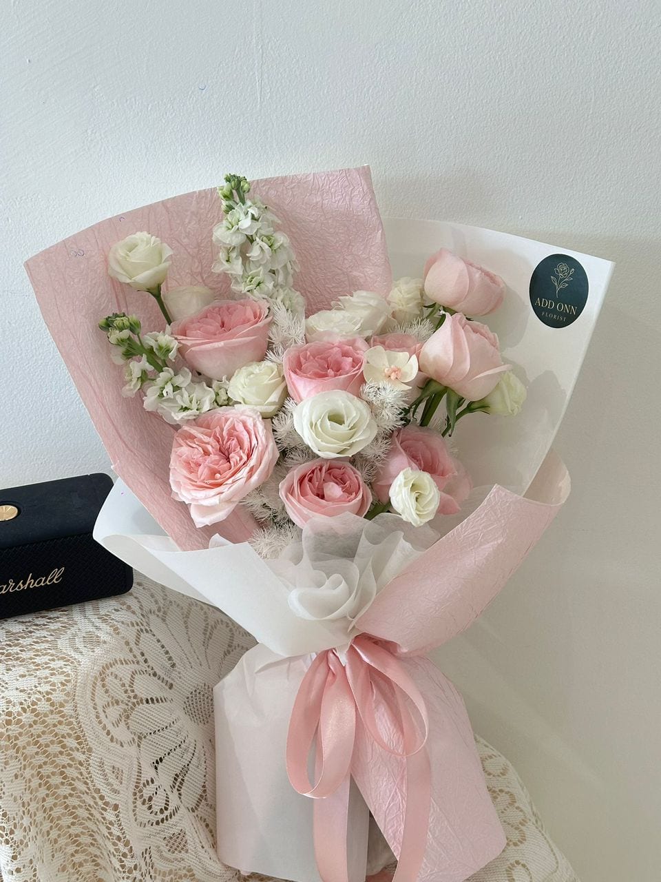 柔粉心语 · 粉白花束