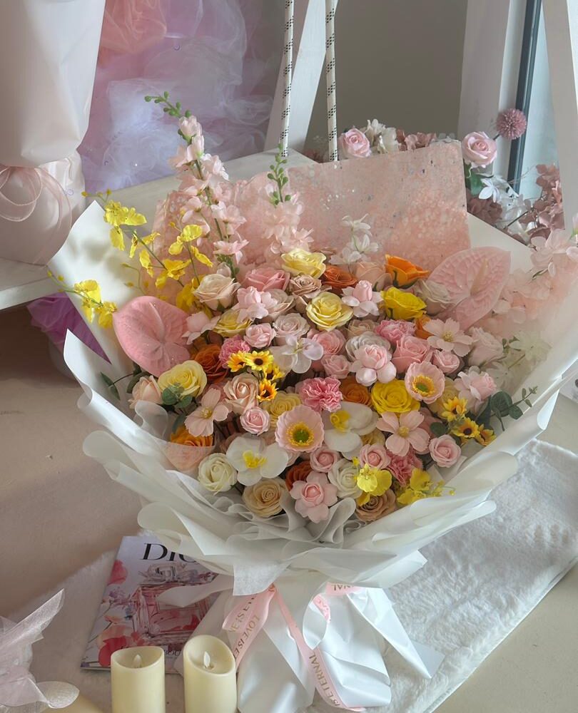 奶油甜梦香皂花束
